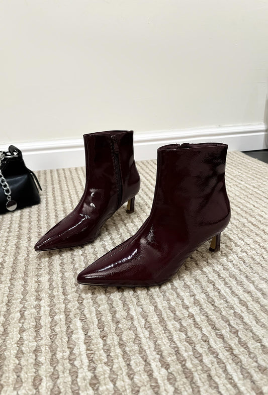 Ankle boot δερματίνης