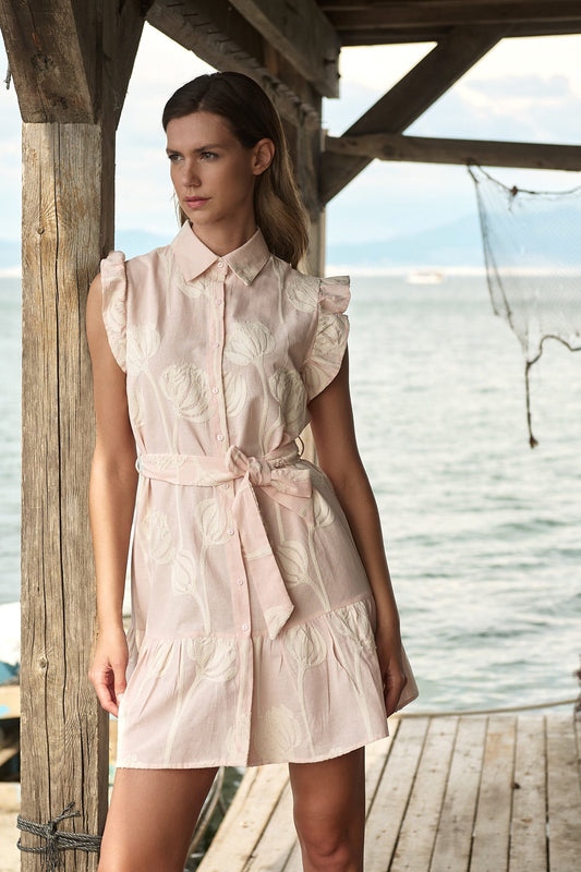 Φόρεμα mini με κέντημα