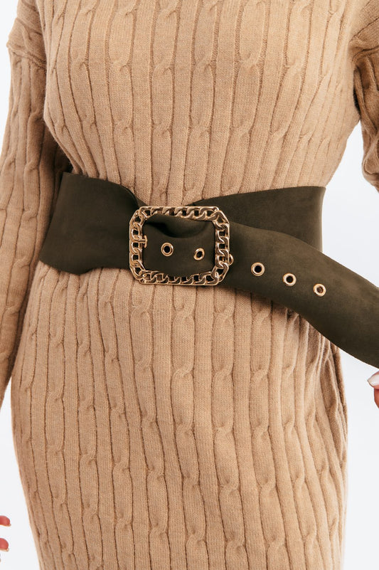 Ζώνη τύπου suede