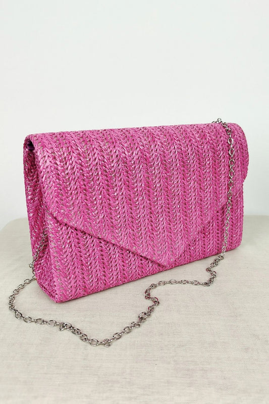 Τσαντάκι ψαθωτό clutch