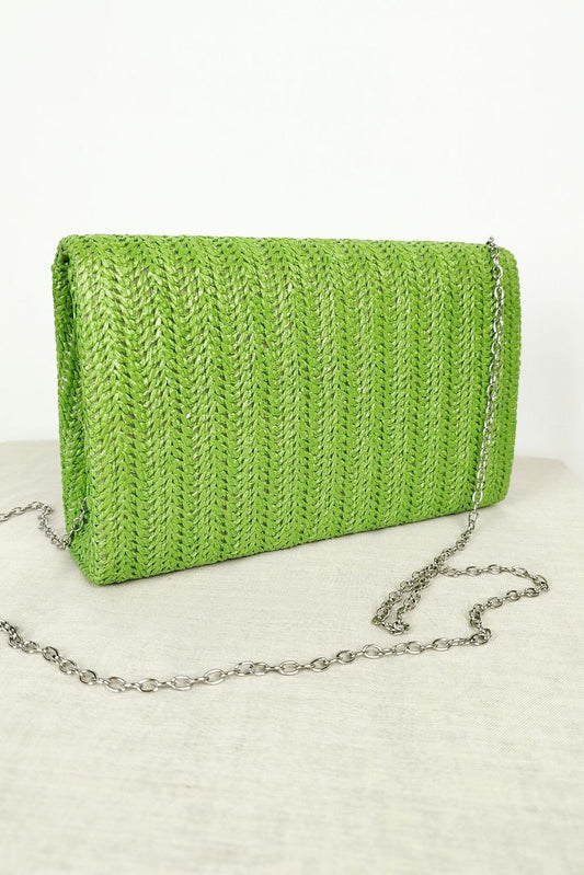 Τσαντάκι ψαθωτό clutch