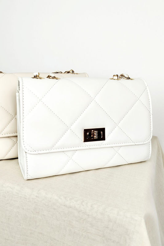 Τσαντάκι ώμου καπιτονέ με αλυσίδα