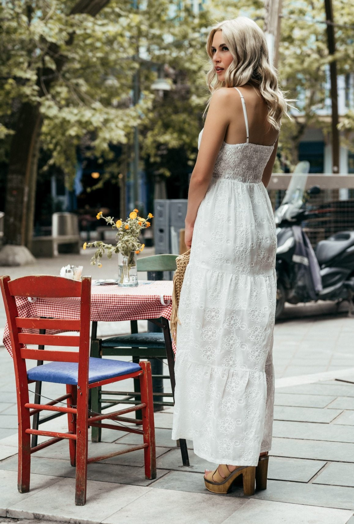 Φόρεμα maxi κηπούρ