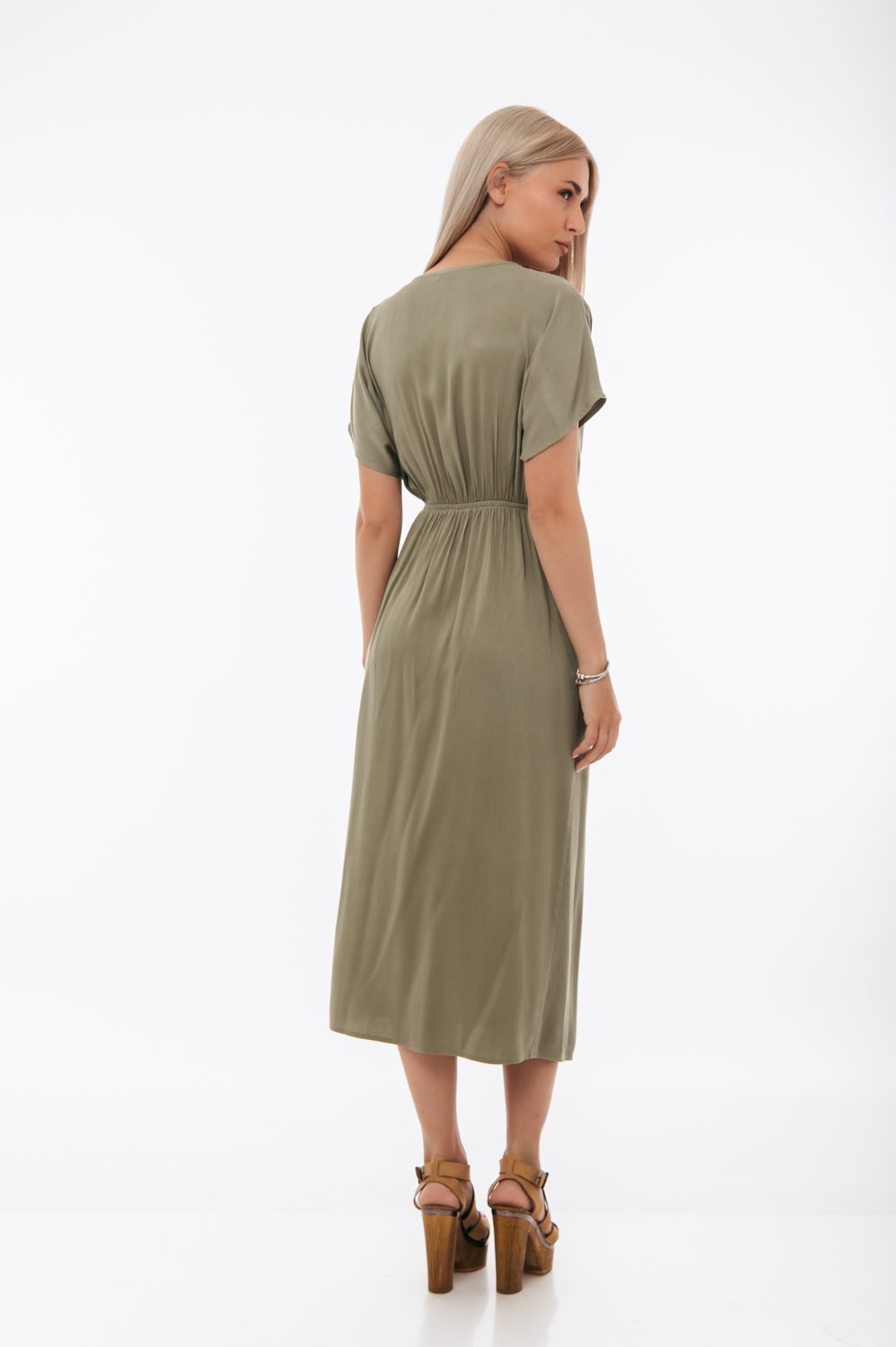 Φόρεμα croise με δέσιμο