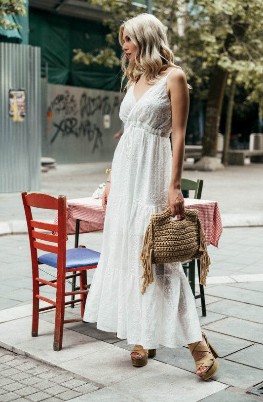 Φόρεμα maxi κηπούρ