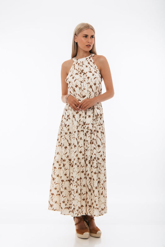 Φόρεμα maxi Halter floral