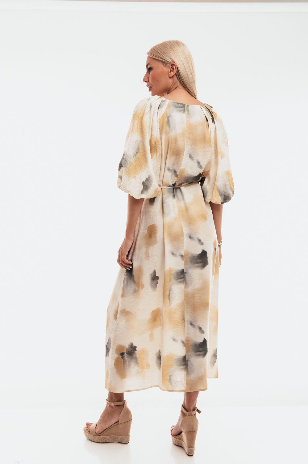 Φόρεμα maxi εμπριμέ detailed