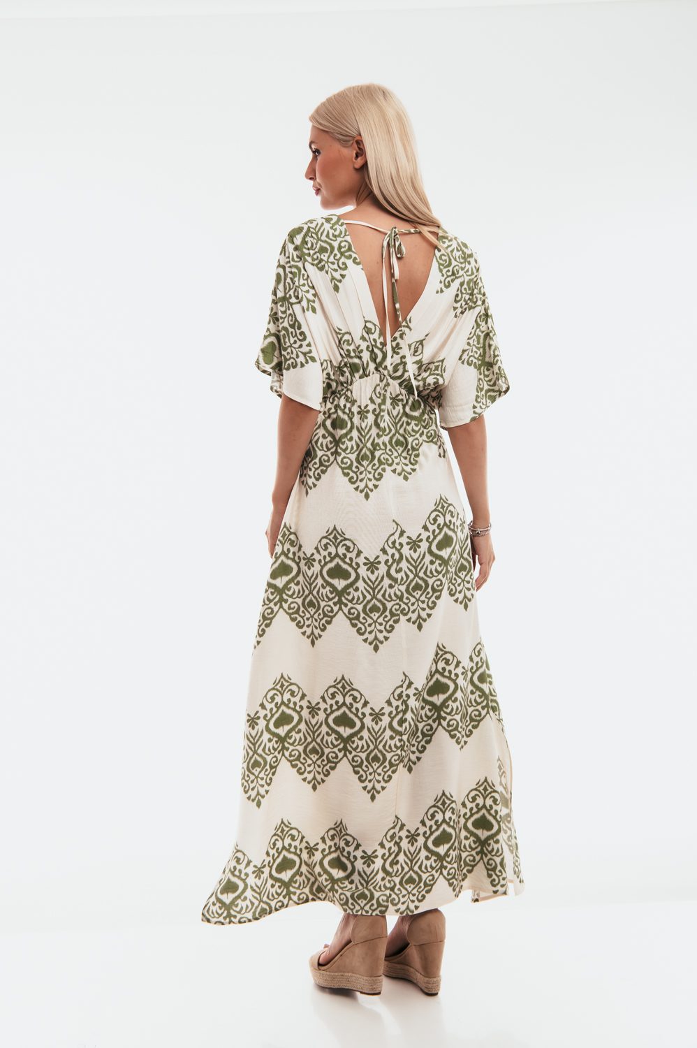 Φόρεμα maxi εμπριμέ detailed