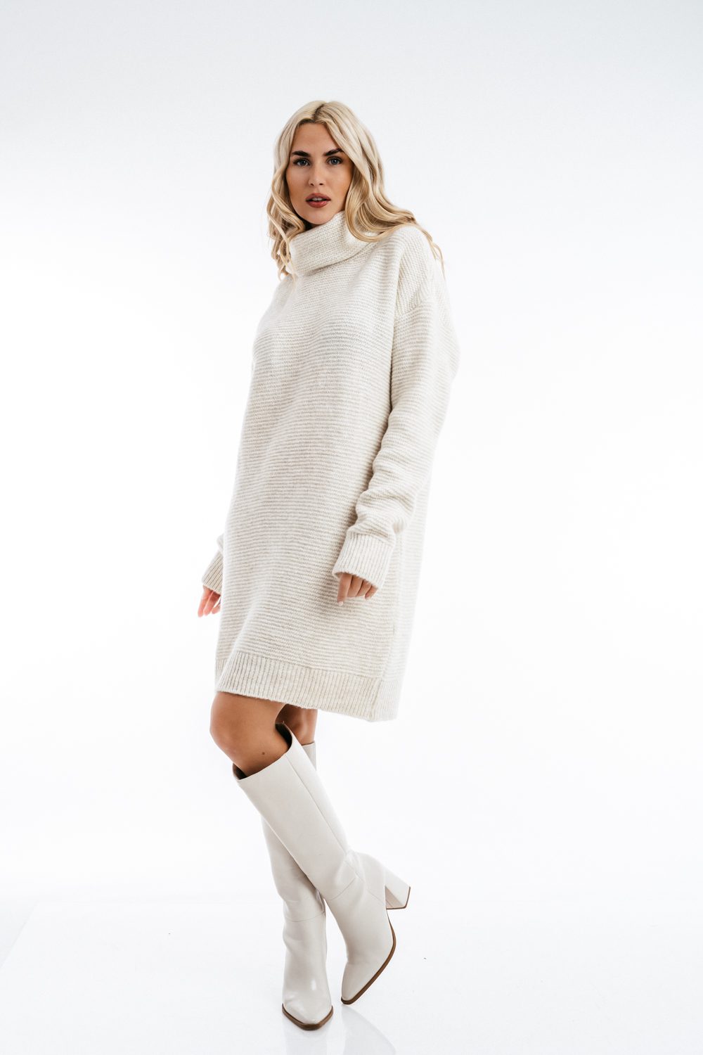 Μπλουζοφόρεμα πλεκτό rib oversized