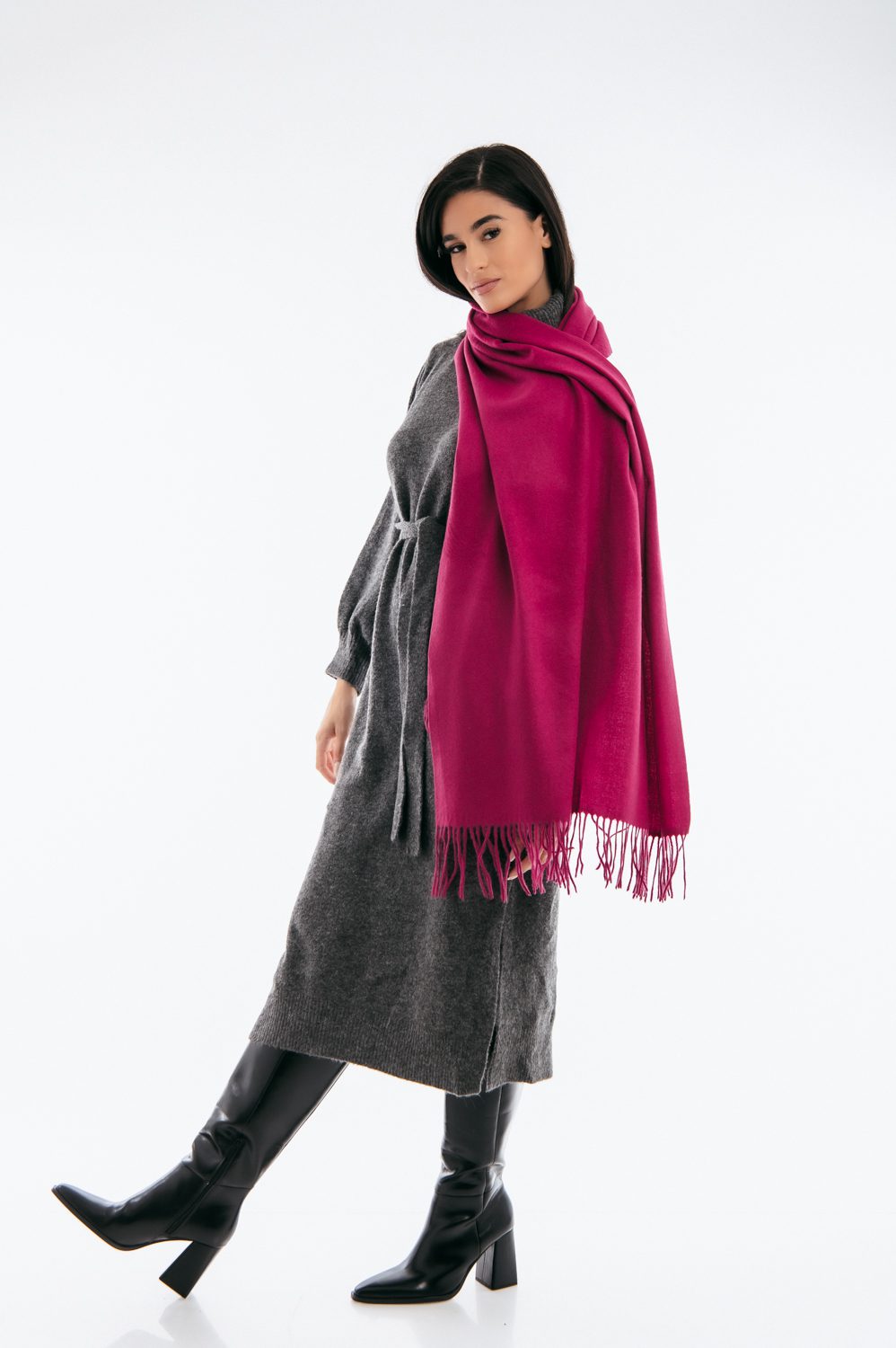 Πασμίνα με κρόσσια