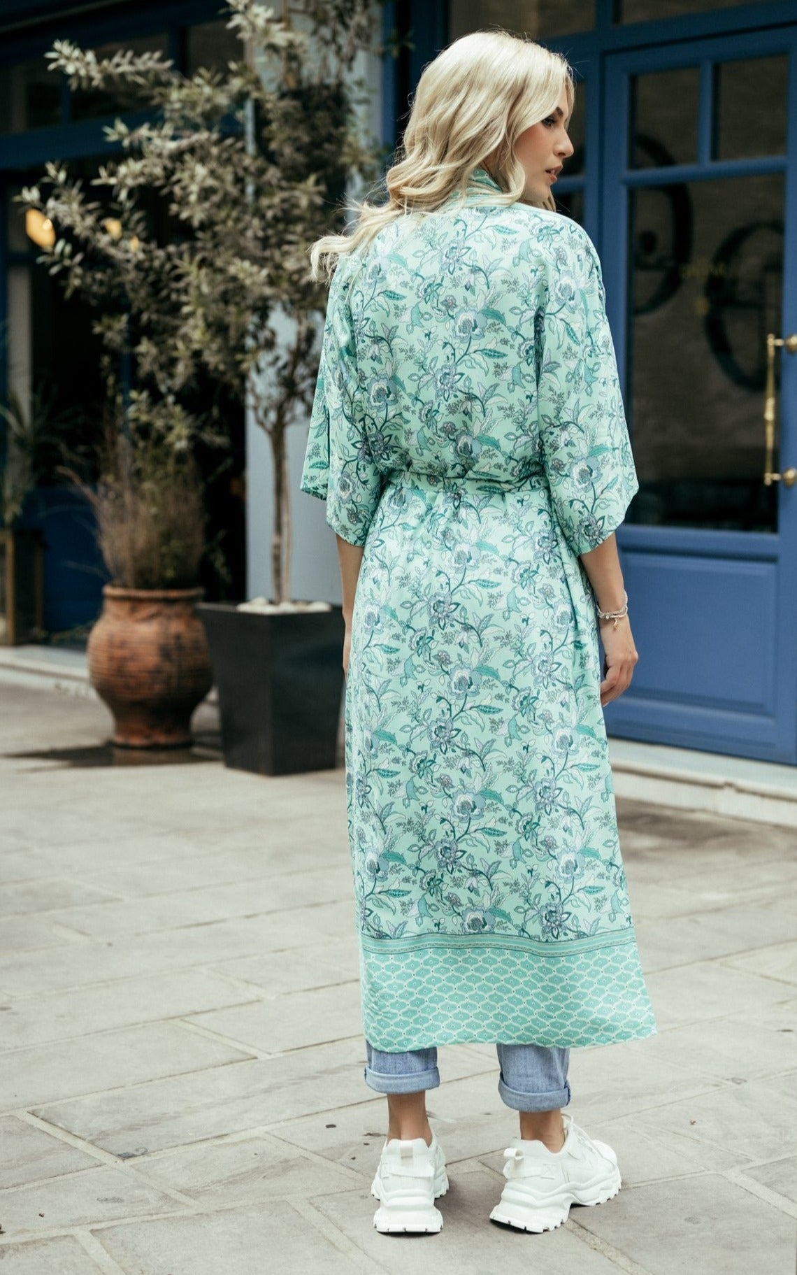 Κιμονό floral viscose