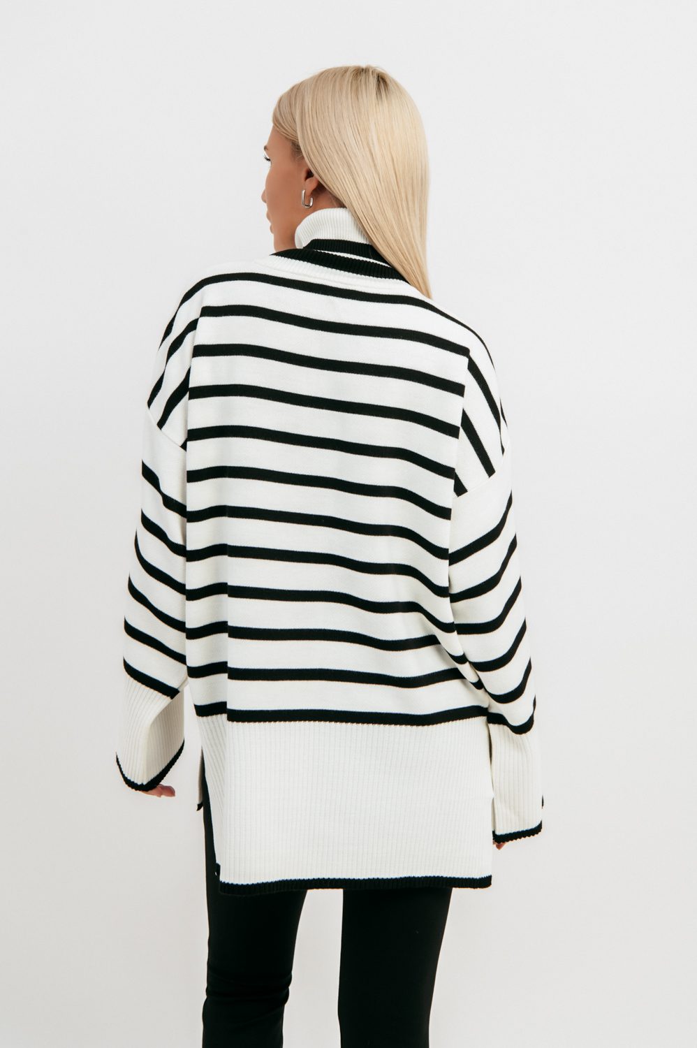 Μπλούζα πλεκτή ριγέ ζιβάγκο