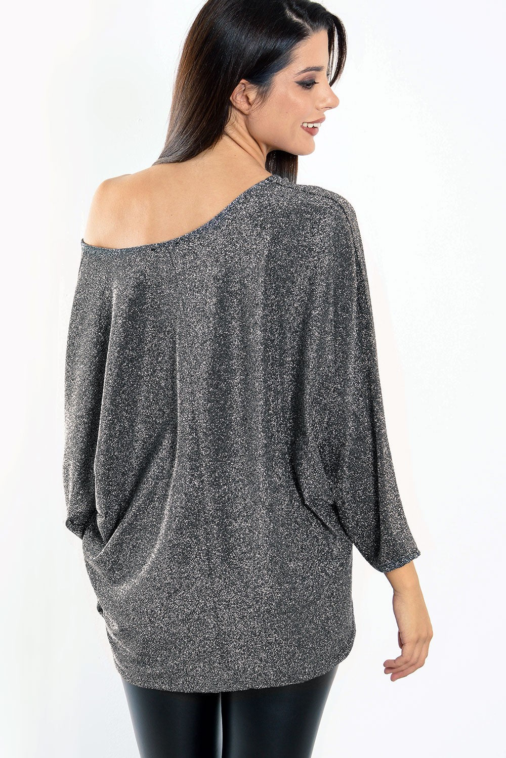 Μπλούζα oversized lurex
