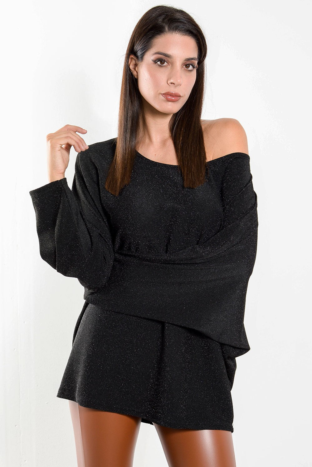 Μπλούζα oversized lurex