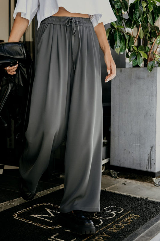 Παντελόνα ψηλόμεση με τσέπες