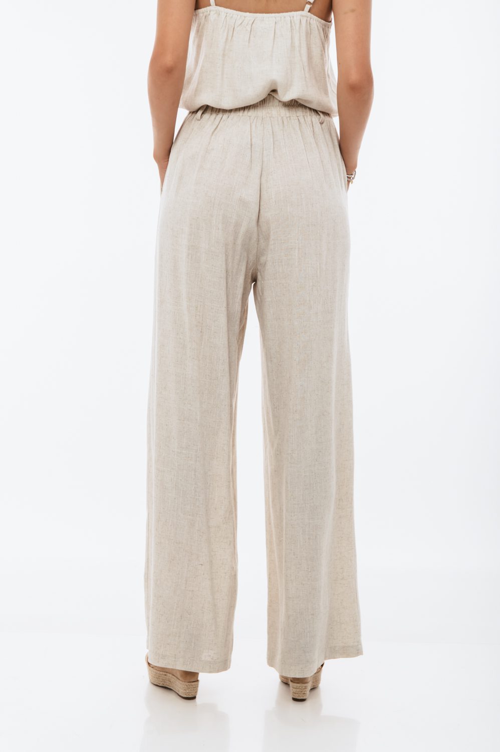 Παντελόνα λινή detailed