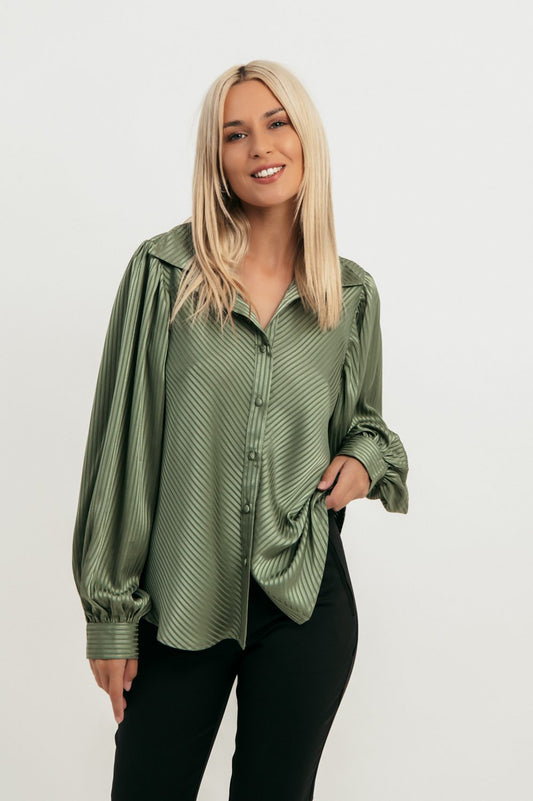 Πουκάμισο satin ριγέ