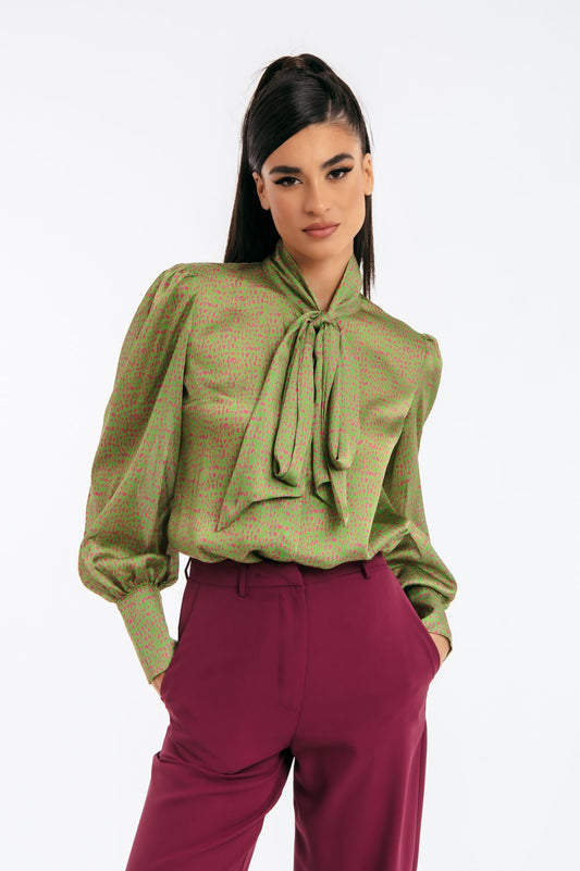 Πουκάμισο printed με δέσιμο