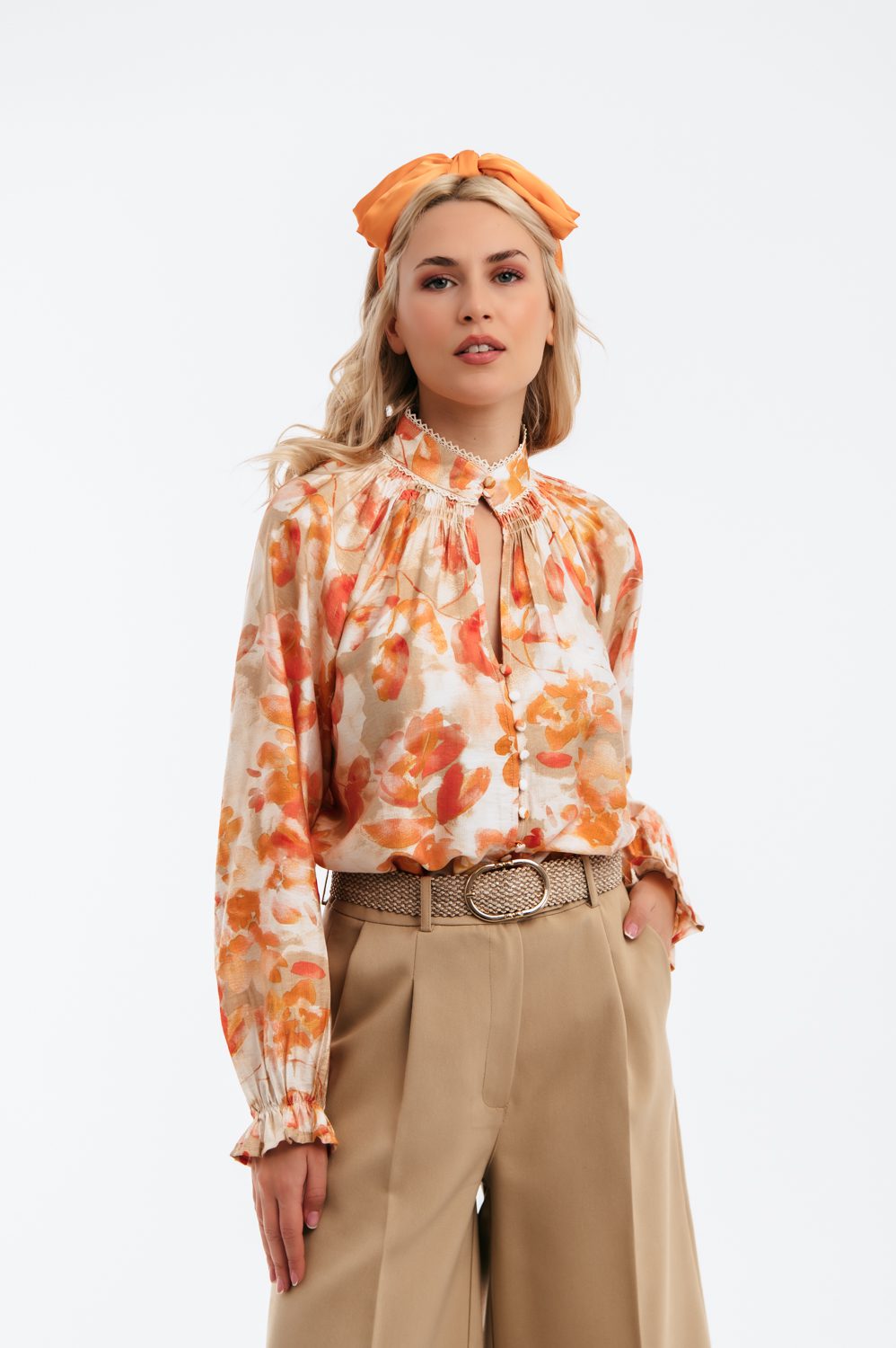 Πουκάμισο chic floral printed