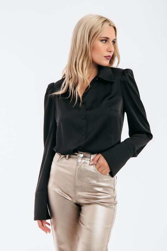 Πουκάμισο satin με βάτες