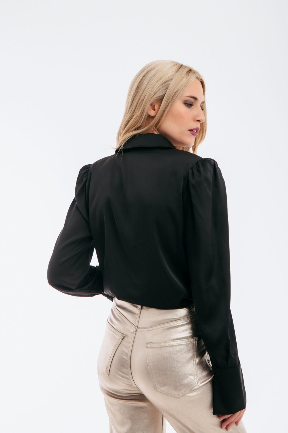 Πουκάμισο satin με βάτες