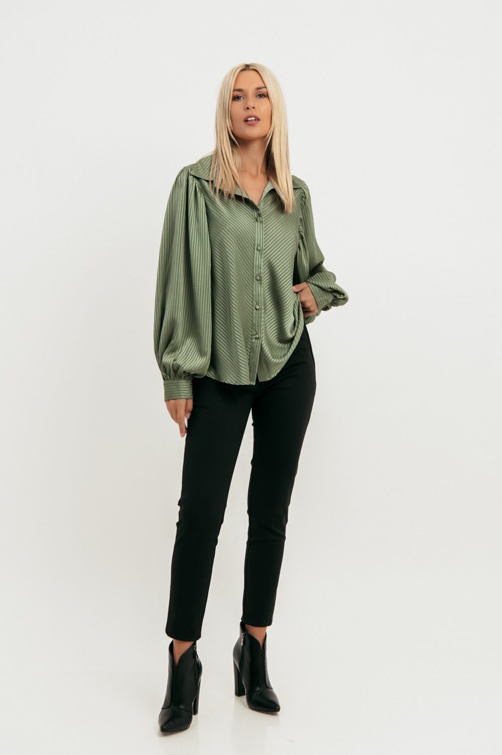 Πουκάμισο satin ριγέ