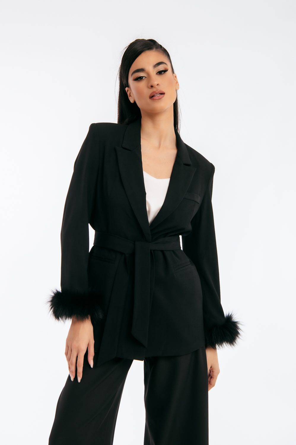 Blazer μεσάτο με πούπουλα