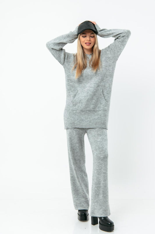 Σετ πλεκτό μπλούζα - παντελόνι