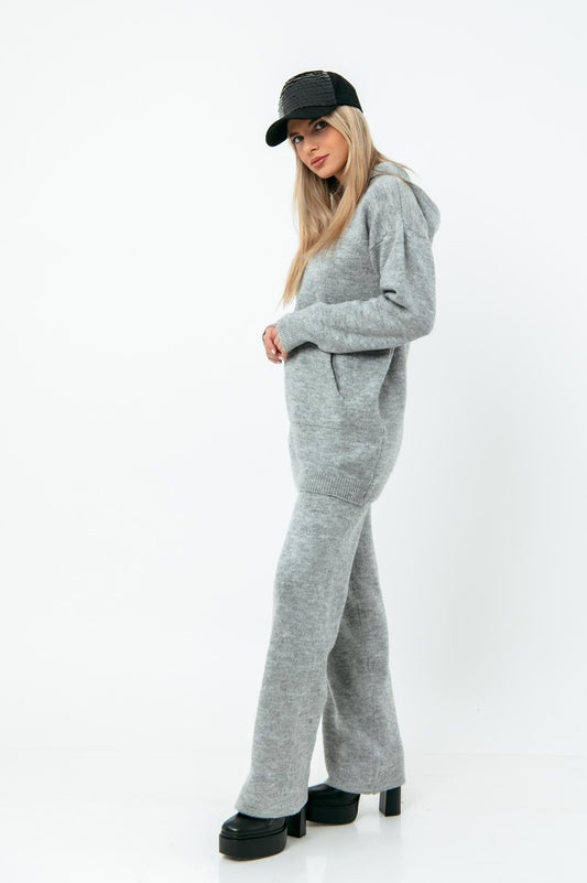 Σετ πλεκτό μπλούζα - παντελόνι