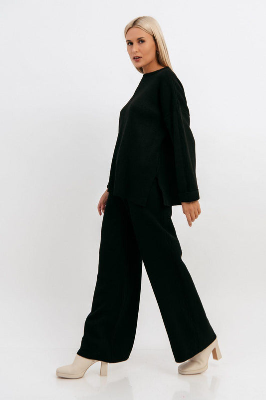 Σετ πλεκτό μπλούζα - παντελόνι