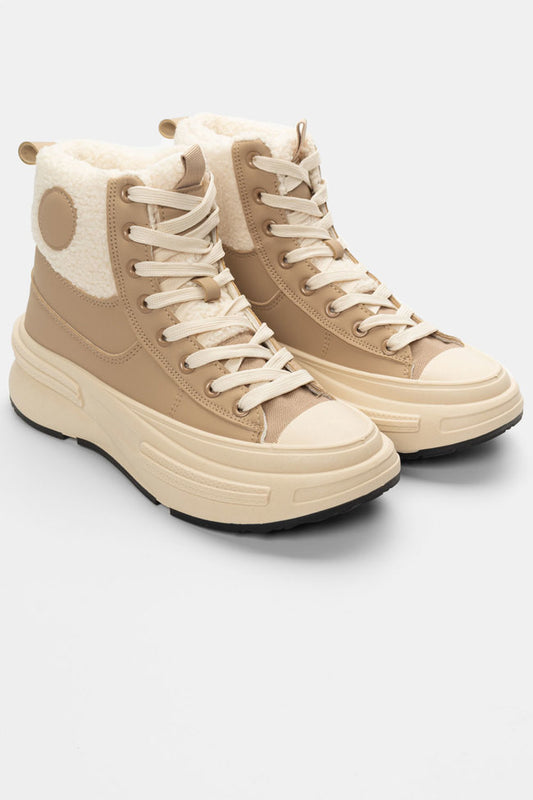 Sneakers μποτάκια με γούνα