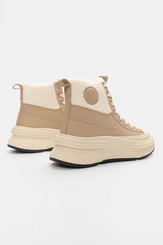 Sneakers μποτάκια με γούνα