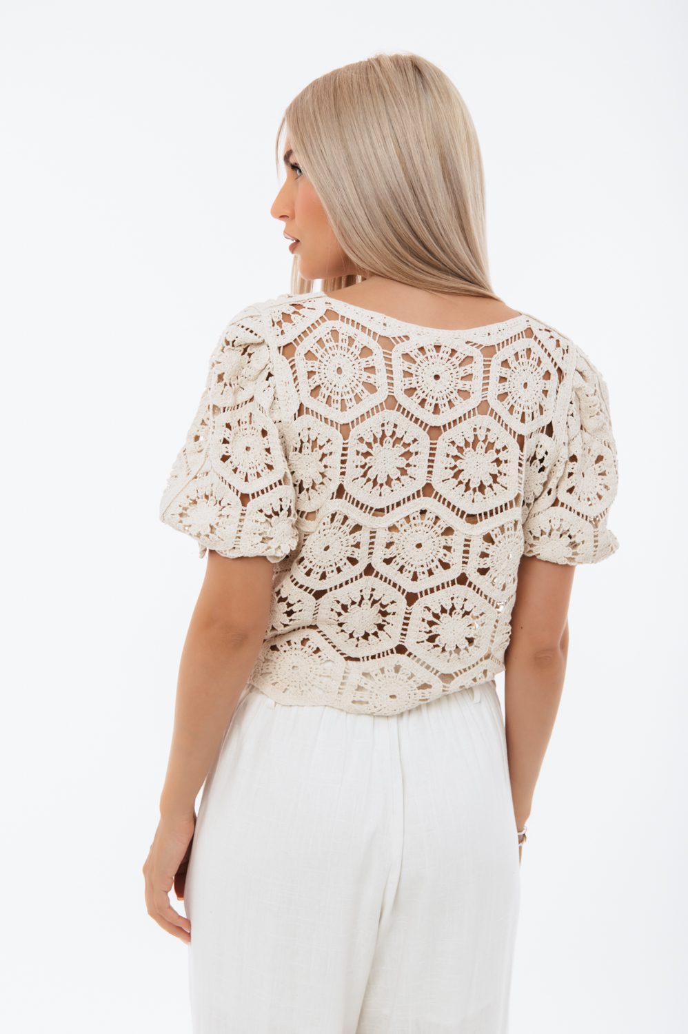 Top cropped crochet