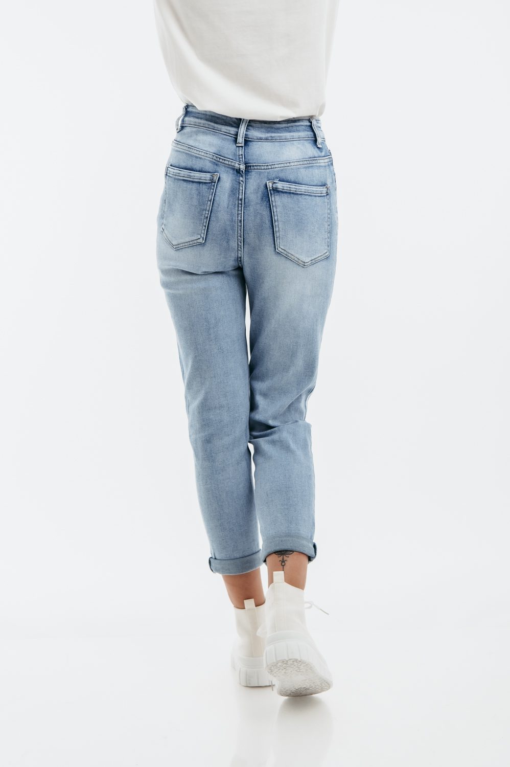 Παντελόνι denim mom fit