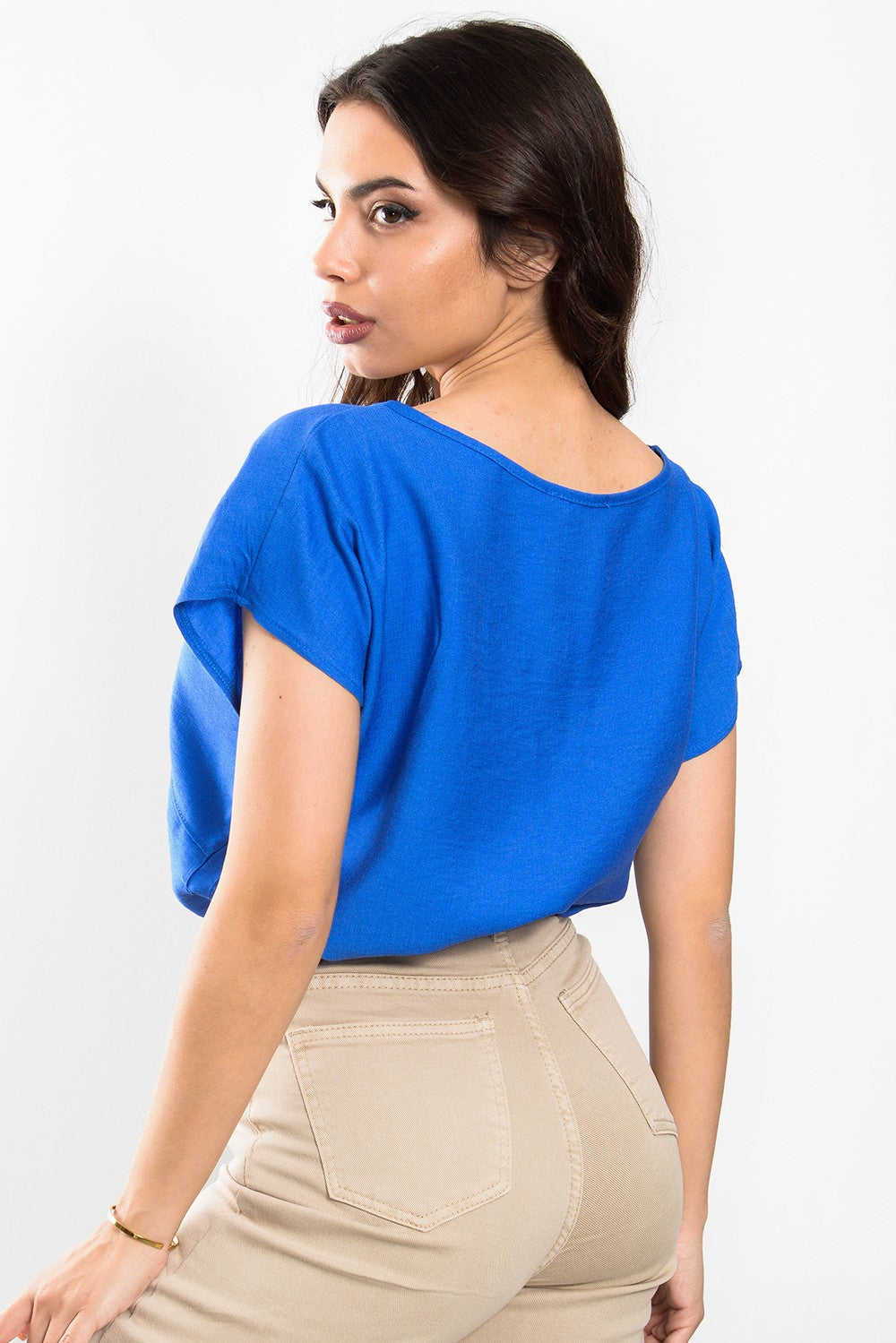 Μπλούζα crepe με δέσιμο μπροστά