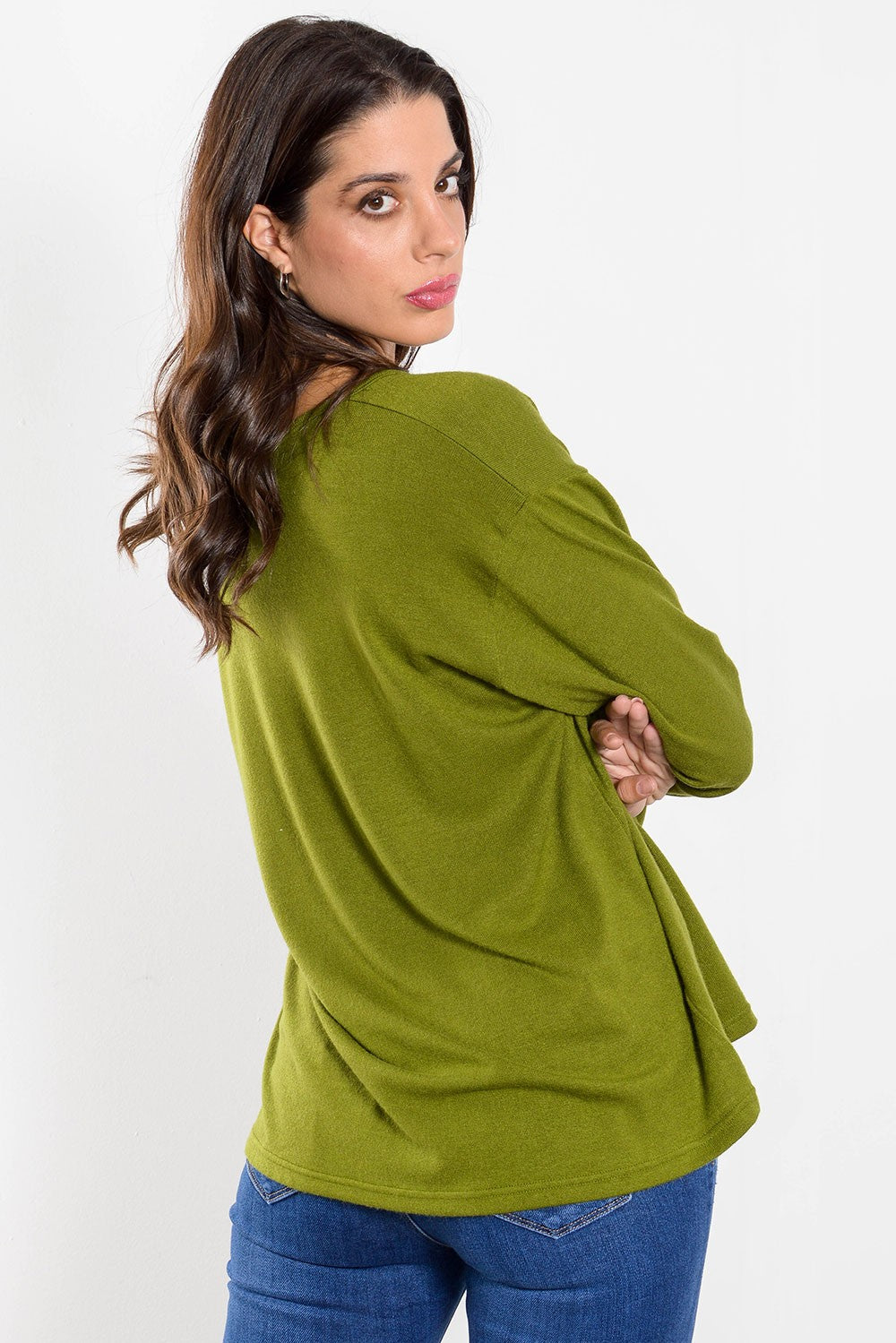 Μπλούζα πλεκτή με κουμπιά