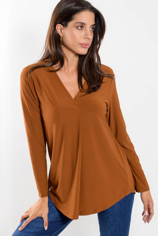 Μπλούζα crepe με πιέτα