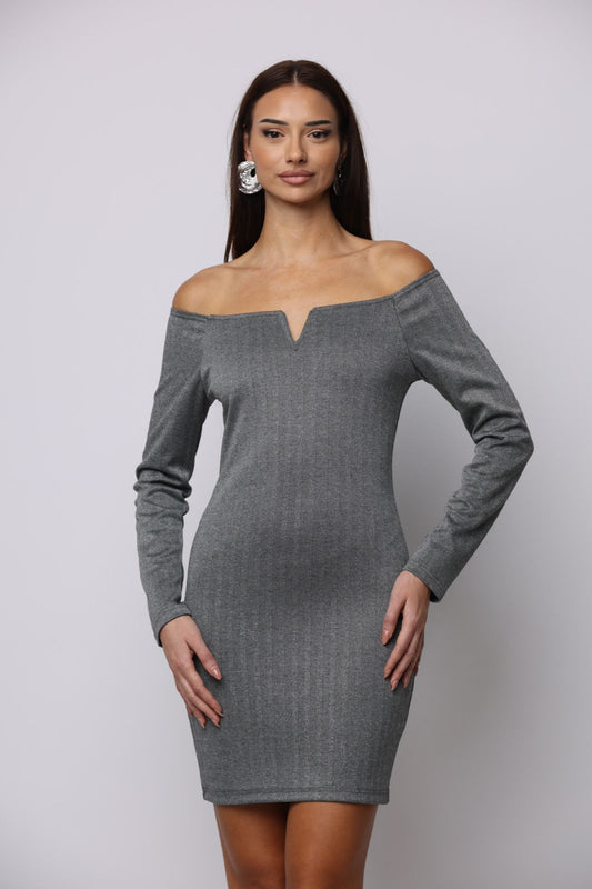 Φόρεμα mini βραδινό με lurex