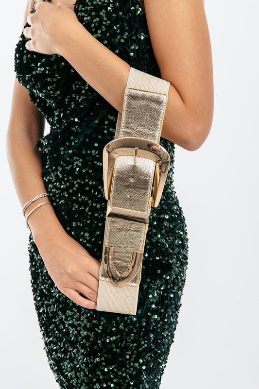 Ζώνη δερματίνης με λάστιχο