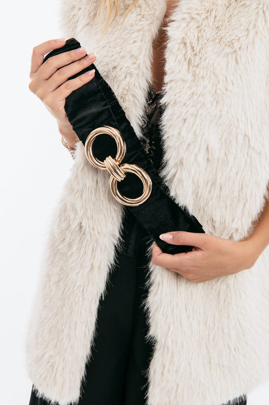 Ζώνη βελούδο με λάστιχο