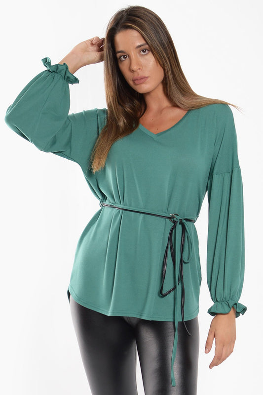 Μπλούζα με ζωνάκι