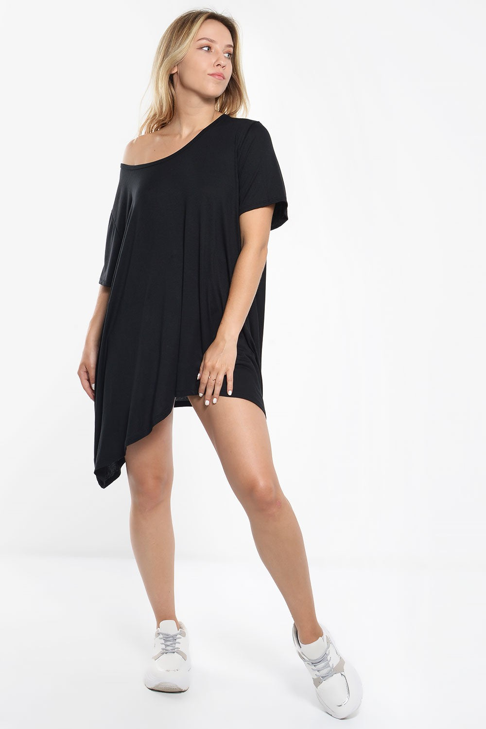 Μπλούζα oversized ασύμμετρη