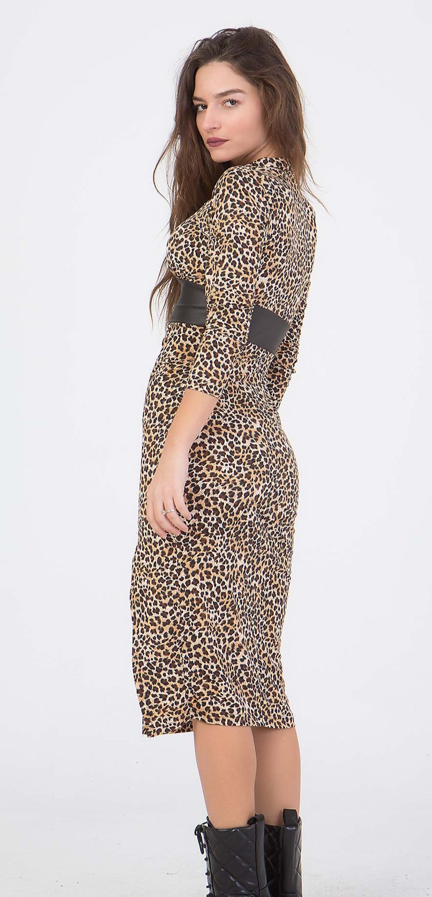Φόρεμα animal printed midi
