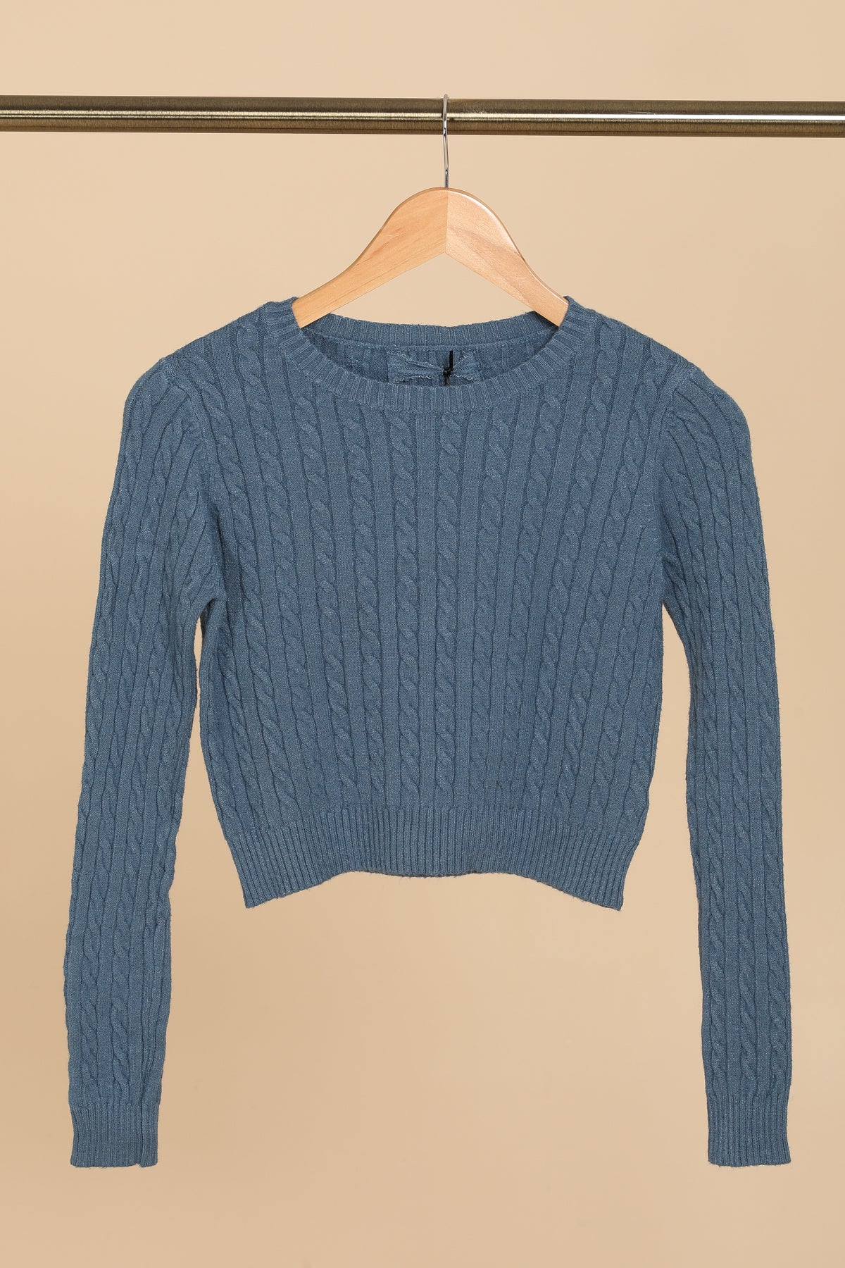 Μπλούζα cropped πλεκτή