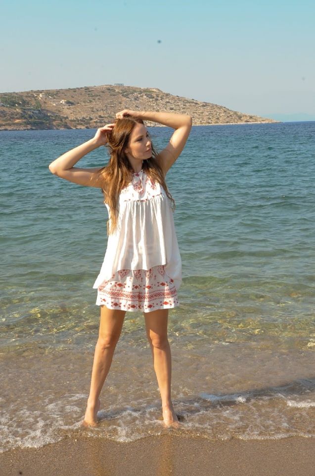 Set top - shorts με κέντημα