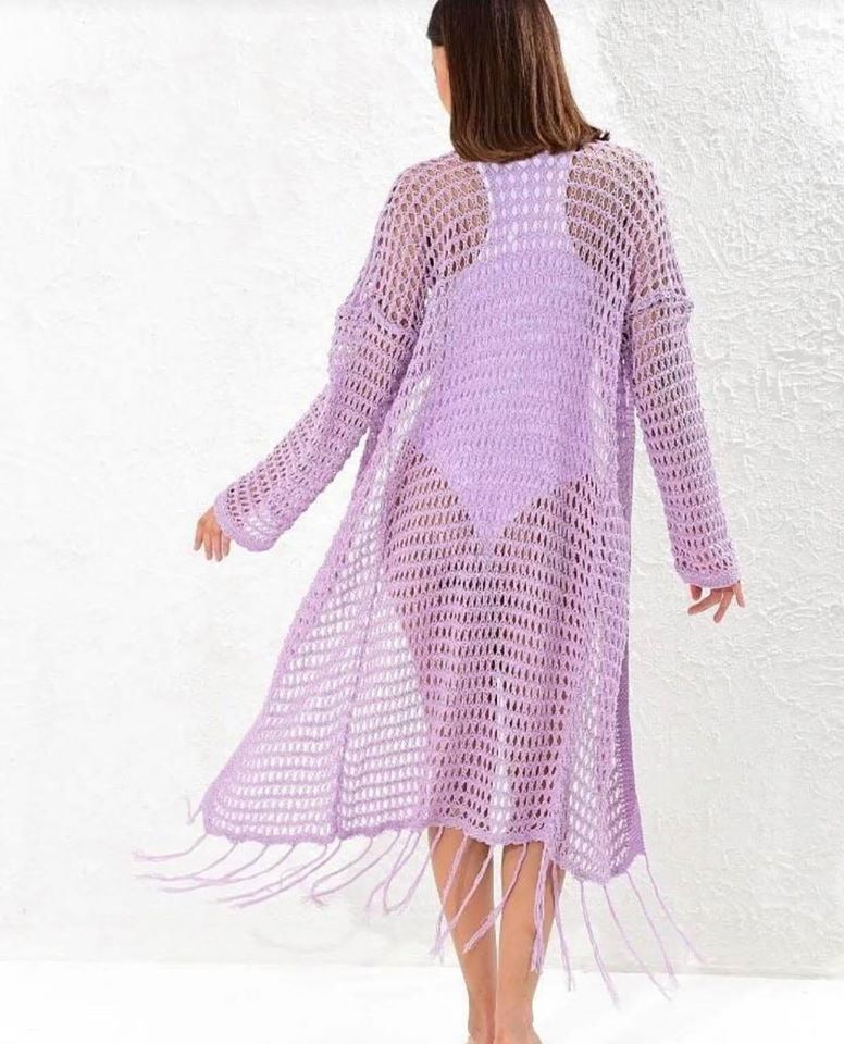 Καφτάνι πλεκτό παραλίας