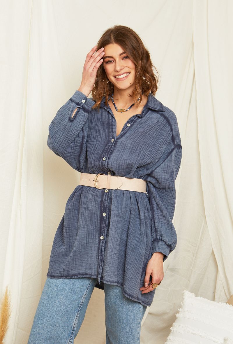 Πουκαμίσα βαμβακολινή oversized