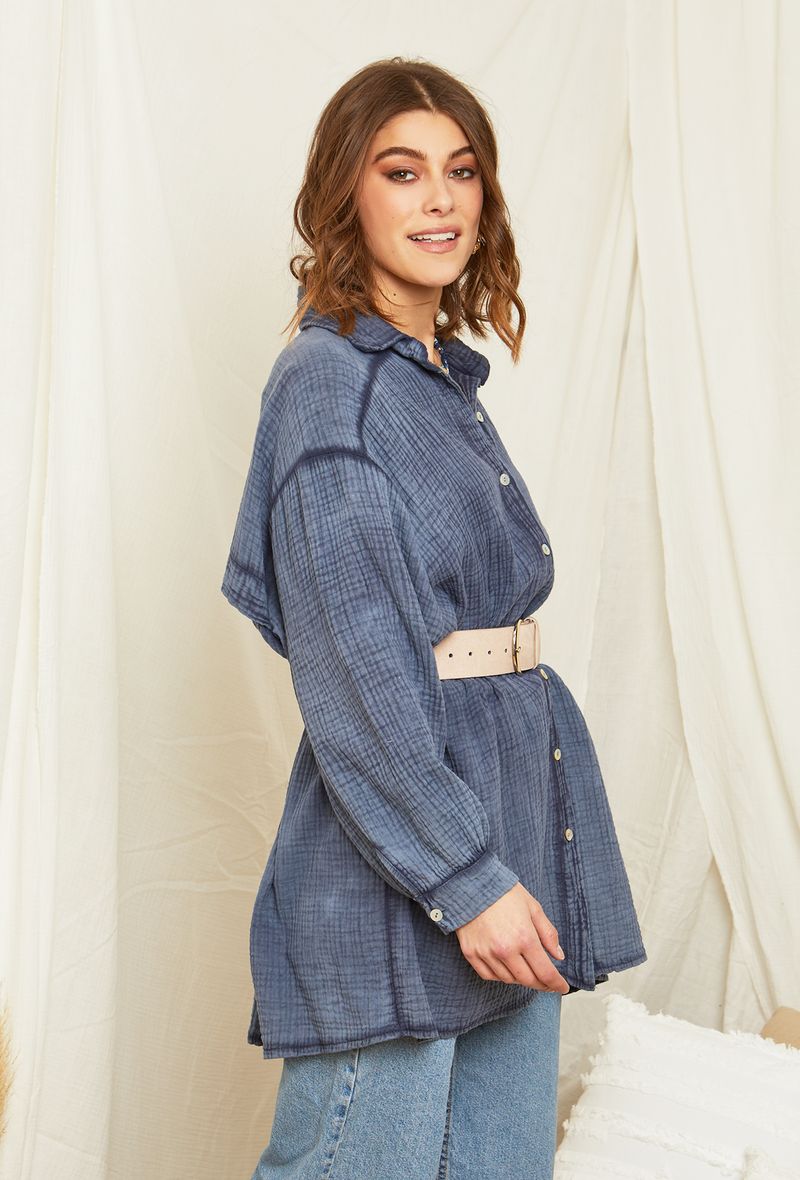 Πουκαμίσα βαμβακολινή oversized