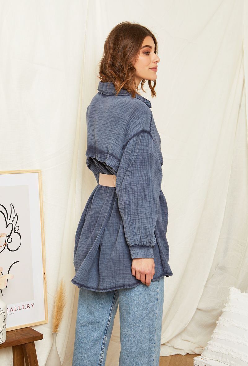 Πουκαμίσα βαμβακολινή oversized