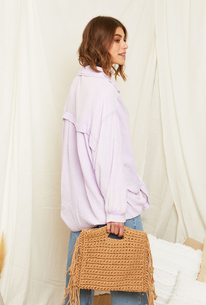 Πουκαμίσα βαμβακολινή oversized